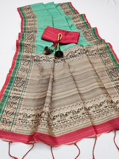 Vasthrlay Traditional Printed Contast