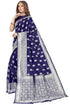 Vasthrlay Banarasi Gs Bridal Navy Ethnic Wear