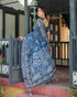 Vasthrlay Floral Printed Tassels Saree