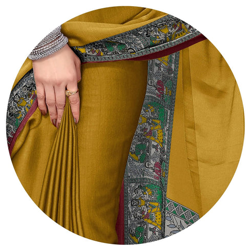 Vasthrlay Fashion Chiffon Georgette Teal Ethnic Wear