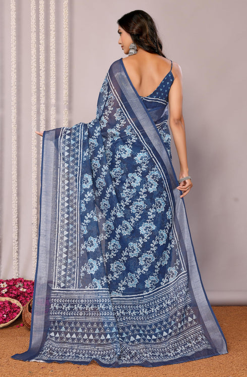Vasthrlay Cotton Printed Saree