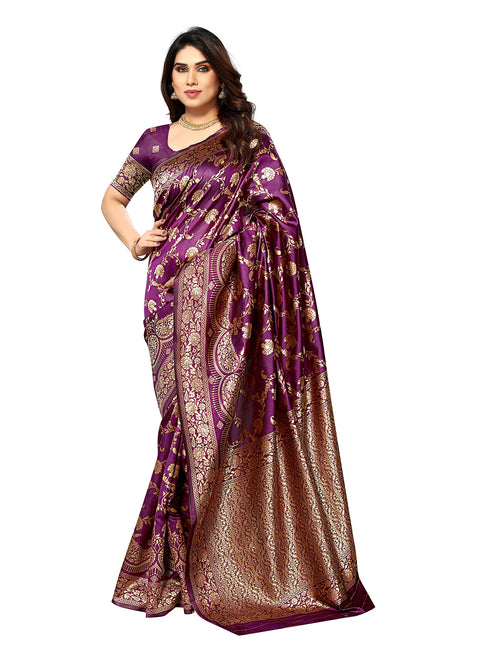 Vasthrlay Kanjivaram Unstitched Saree