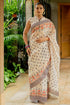 Vasthrlay Fashion Assamese Digital Cream Ethnic Wear