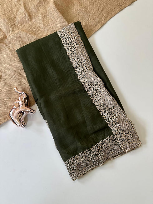 Vasthrlay Embroidery Georgette Unstitched