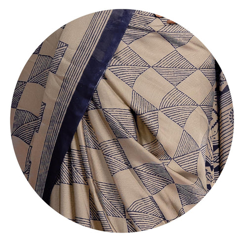 Vasthrlay Fashion Chiffon Geometric Printed Ethnic Wear