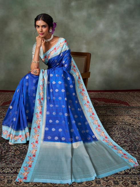 Vasthrlay Banarasi Printed Saree