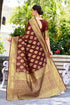 Vasthrlay Banarasi Wine Ethnic Wear