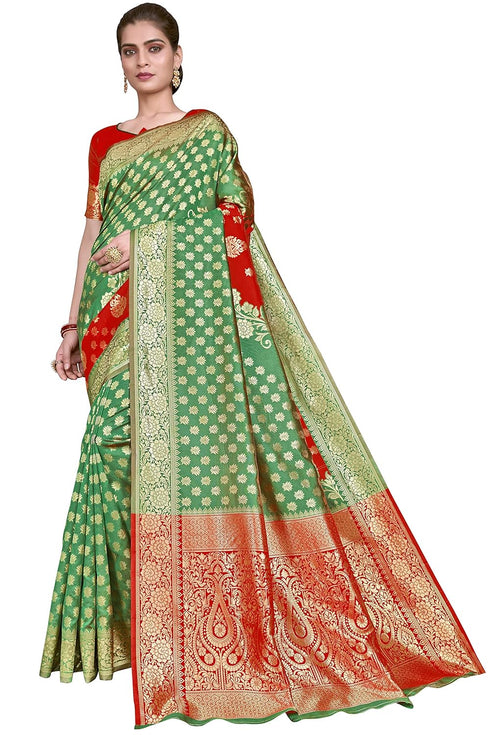 Vasthrlay Banarasi Gs Bridal Rama Ethnic Wear