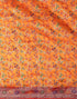 Vasthrlay Womens Banarasi Yellow Saree With Red Unstitched Blouse Piece