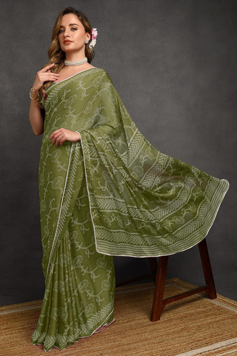 Vasthrlay Fashion Chiffon Printed Ethnic Wear