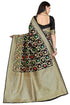Vasthrlay Floral Gs Bridal Black Ethnic Wear