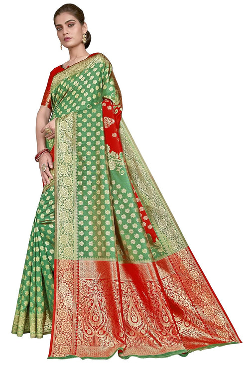 Vasthrlay Banarasi Gs Bridal Rama Ethnic Wear