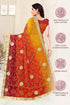 Vasthrlay Fashion Georgette Bandhej Red Ethnic Wear