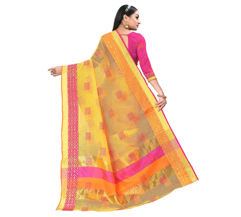Vasthrlay Jacquard Unstitched Saree
