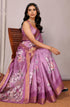 Vasthrlay Purple Printed Saree
