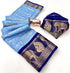 Vasthrlay Kalamkari Contrast Royalblue