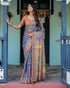 Vasthrlay Handloom Multicolor Turquoise Saree