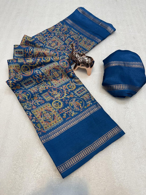 Vasthrlay Printed Beautiful Kalamkari
