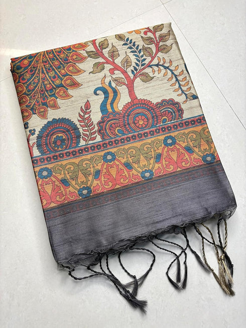 Vasthrlay Tussar Soft Saree