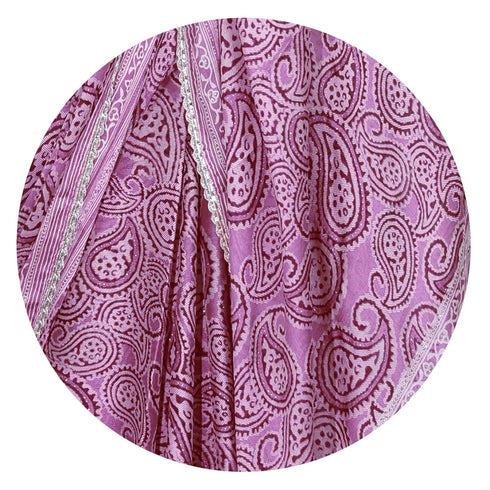 Vasthrlay Fashion Chiffon Paisley Printed Ethnic Wear