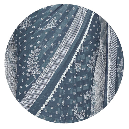 Vasthrlay Fashion Georgette Geometric Printed Ethnic Wear