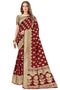 Vasthrlay Banarasi Gs Bridal Maroon Ethnic Wear