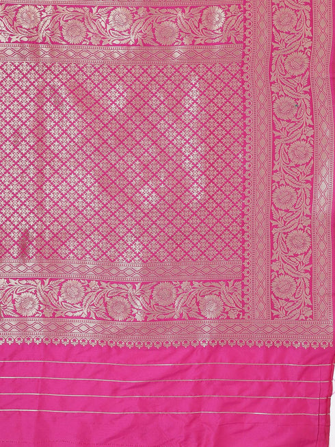 Vasthrlay Silver Banarasi Saree