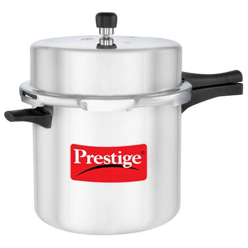 Prestige Popular Virgin Aluminium Precision Weight Valve Pressure Cooker 12 L Silver