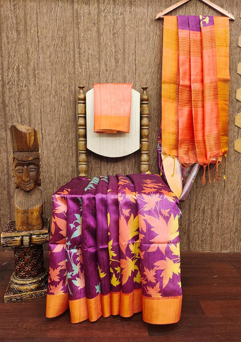 Vasthrlay Saree Extraordinary Kalamkari Floral Print