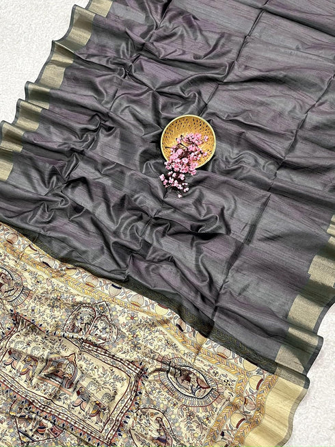 Vasthrlay Soft Tussar Saree