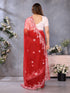 Vasthrlay Blue Embroidery Unstitched Saree