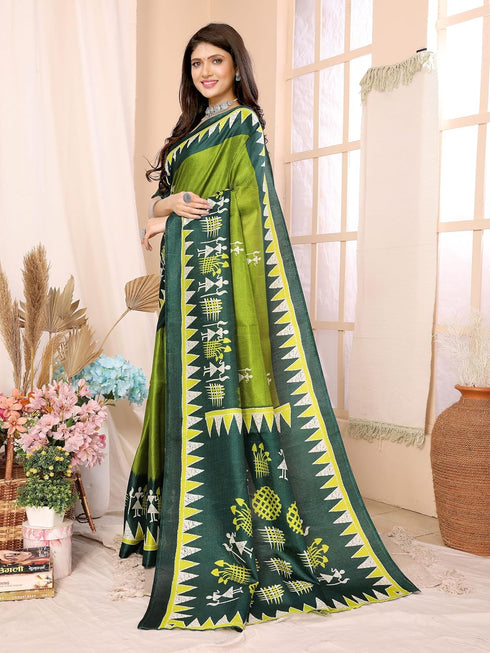 Vasthrlay Printed Unstitched Material Az Ys Patang Parent Mahendi Ethnic Wear