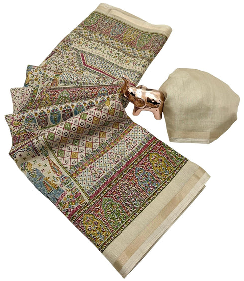 Vasthrlay Kalamkari Darkblue