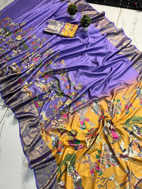 Vasthrlay Saree Floral Printed