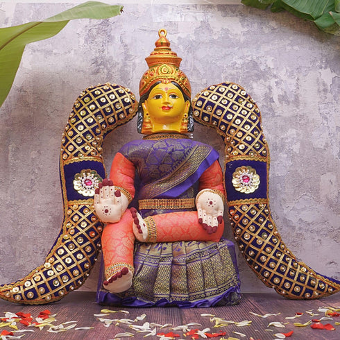 Puja N Pujari Fabric Vagamalai Decorative for Varalakshmi Pooja Idol