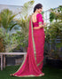 Vasthrlay Georgette Printed Jacquard Material Ethnic Wear