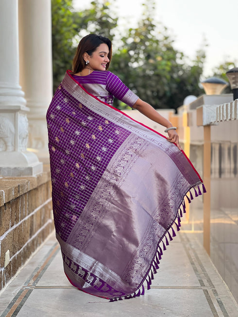 Vasthrlay Elephant Unstitched Saree