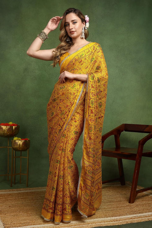 Vasthrlay Fashion Chiffon Printed Ethnic Wear