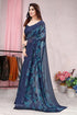 Vasthrlay Fashion Chiffon Turquoise Ethnic Wear