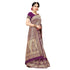 Vasthrlay Wine Kanjivaram Unstitched Saree