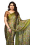 Vasthrlay Fashion Chiffon Georgette Beige Ethnic Wear