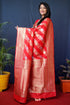 Vasthrlay Banarasi Floral Saree