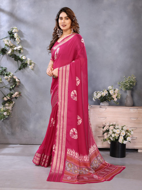 Vasthrlay Black Unstitched Saree