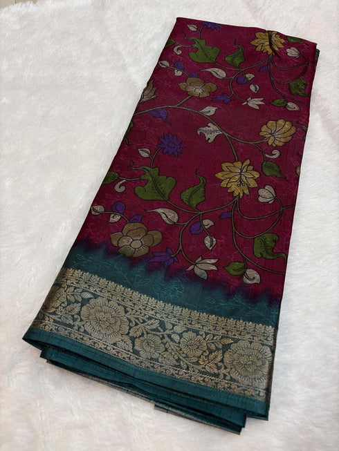 Vasthrlay Soft Saree Floral Digital Extraodinary