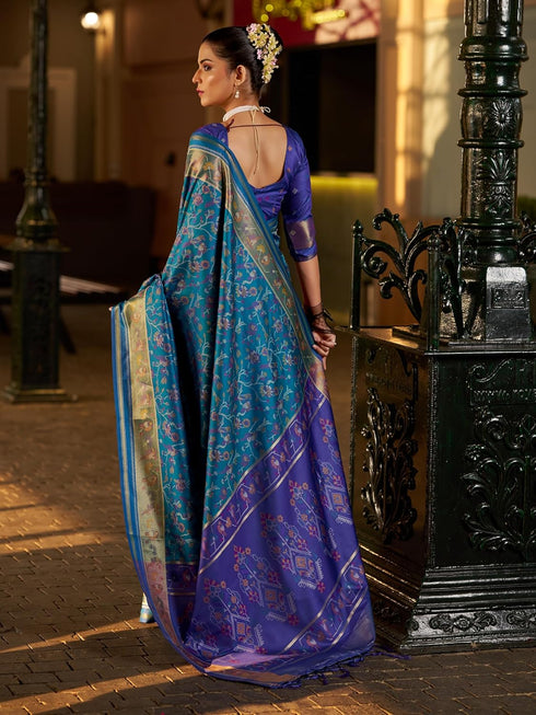 Vasthrlay Kanjivaram Unstitched Jacquard Stylish Saree