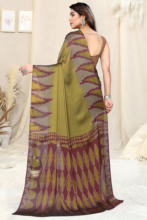 Vasthrlay Fashion Chiffon Printed Ethnic Wear