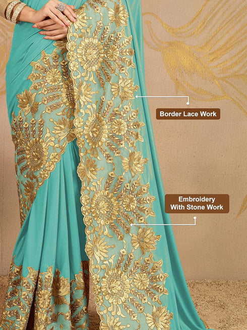 Vasthrlay Lycra Malai Embroidery Ethnic Wear