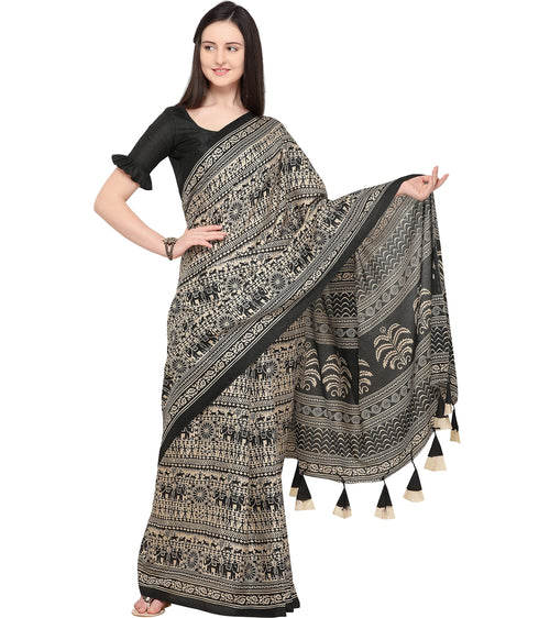 Vasthrlay Beige Saree