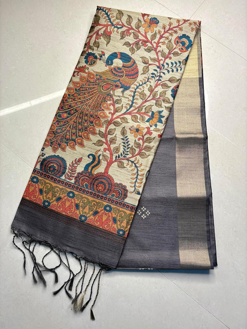 Vasthrlay Tussar Soft Saree