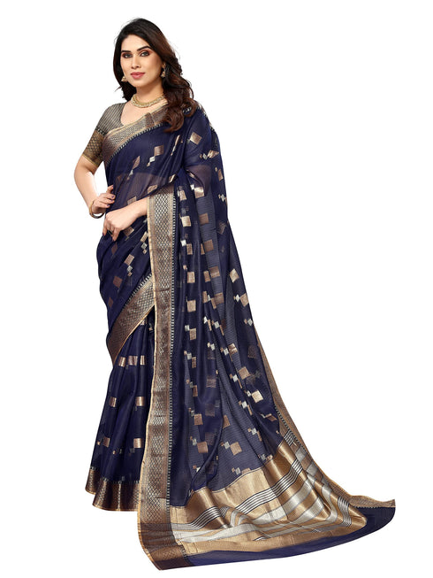 Vasthrlay Jacquard Unstitched Saree